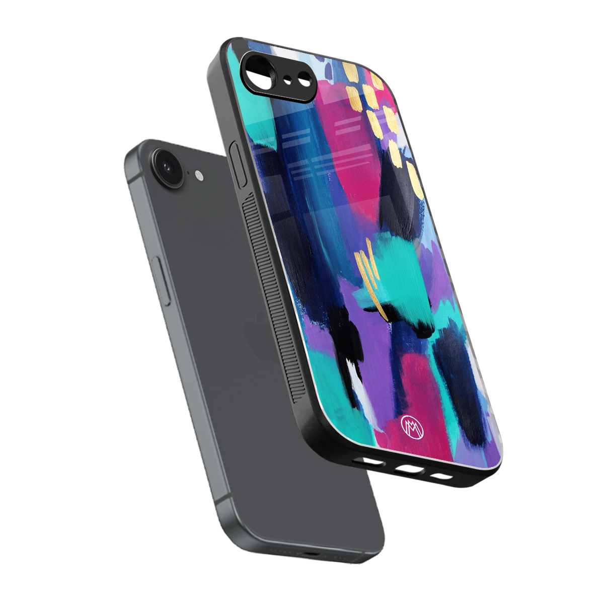 glitz back phone cover | glass case for iphone 16e