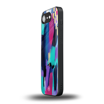 glitz back phone cover | glass case for iphone 16e