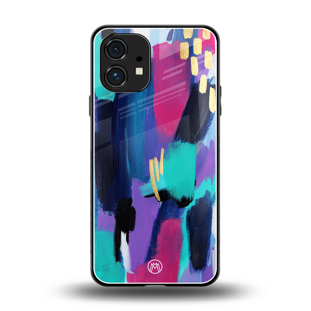glitz back phone cover | glass case for nothing phone 1