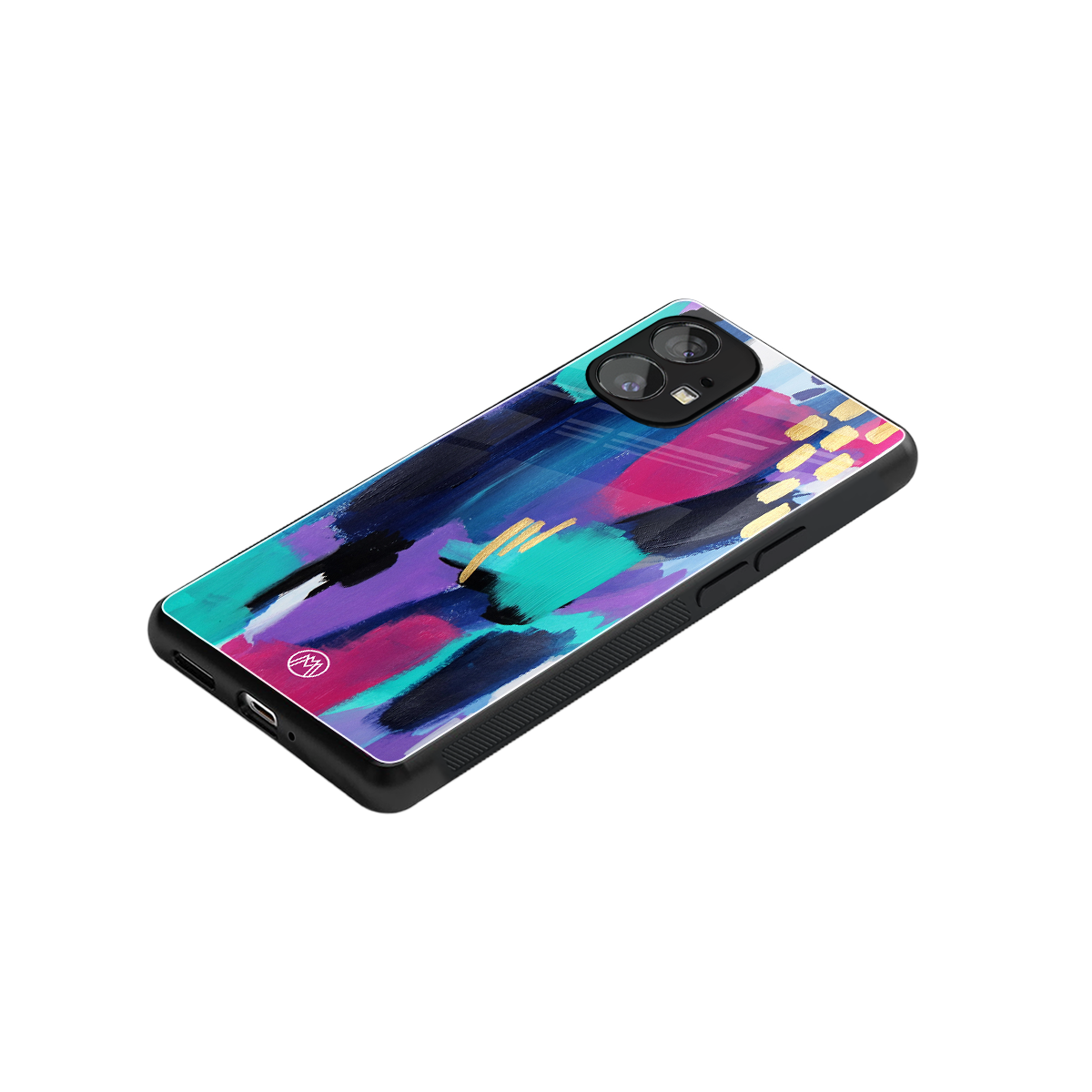 glitz back phone cover | glass case for nothing phone 1