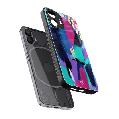 glitz back phone cover | glass case for nothing phone 2