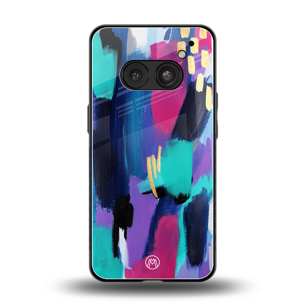 glitz back phone cover | glass case for nothing phone 2a