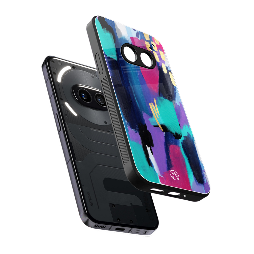 glitz back phone cover | glass case for nothing phone 2a