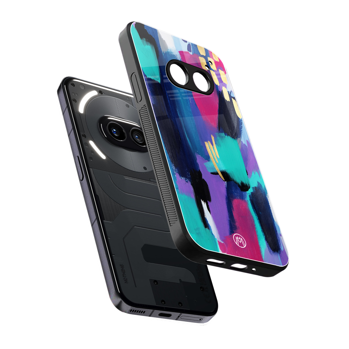 glitz back phone cover | glass case for nothing phone 2a