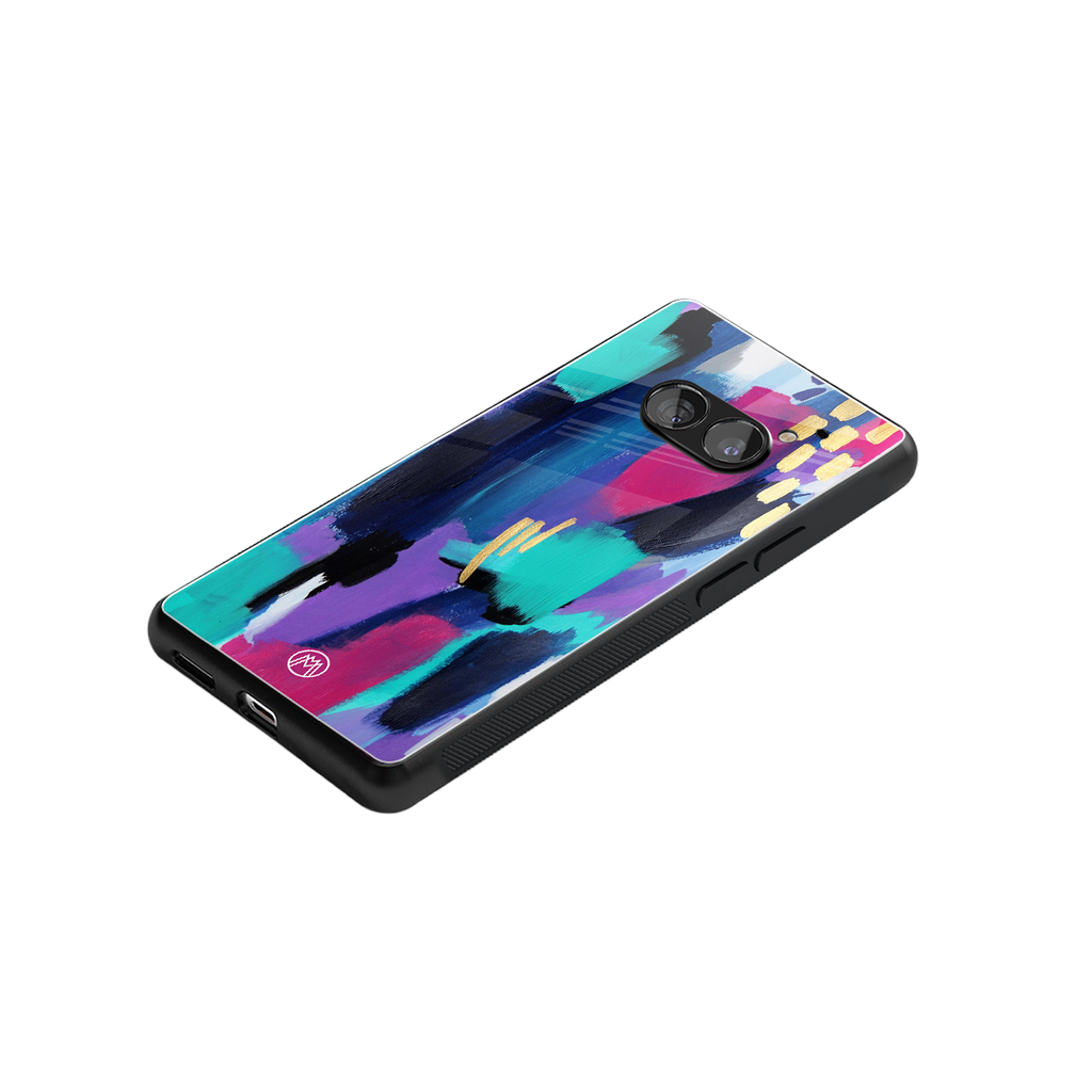 glitz back phone cover | glass case for nothing phone 2a