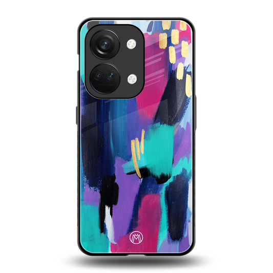 glitz back phone cover | glass case for oneplus nord 3