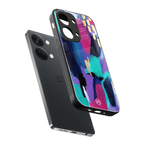 glitz back phone cover | glass case for oneplus nord 3