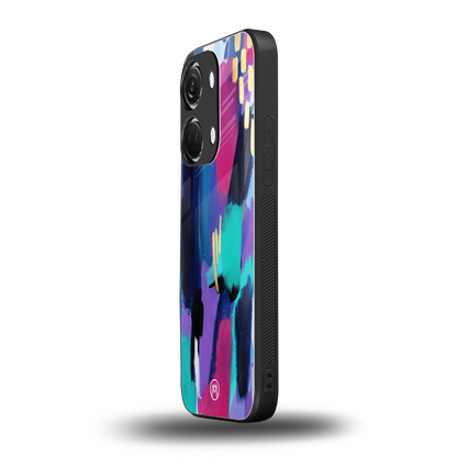 glitz back phone cover | glass case for oneplus nord 3