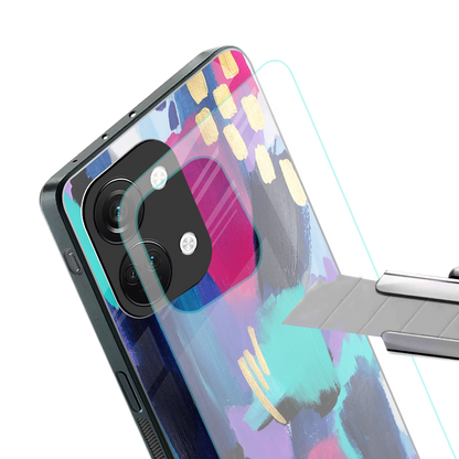 glitz back phone cover | glass case for oneplus nord 3