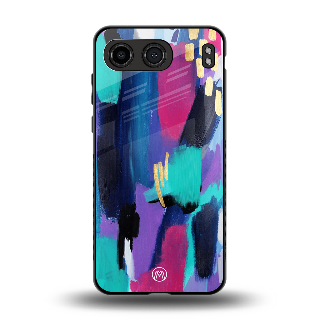 glitz back phone cover | glass case for oneplus nord 4