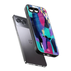 glitz back phone cover | glass case for oneplus nord 4