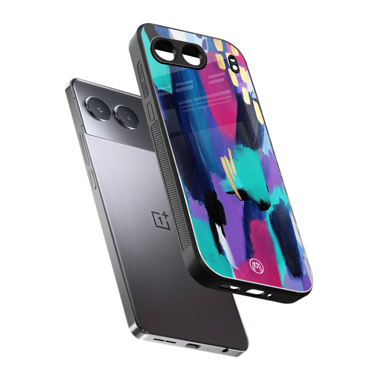 glitz back phone cover | glass case for oneplus nord 4