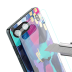 glitz back phone cover | glass case for oneplus nord 4