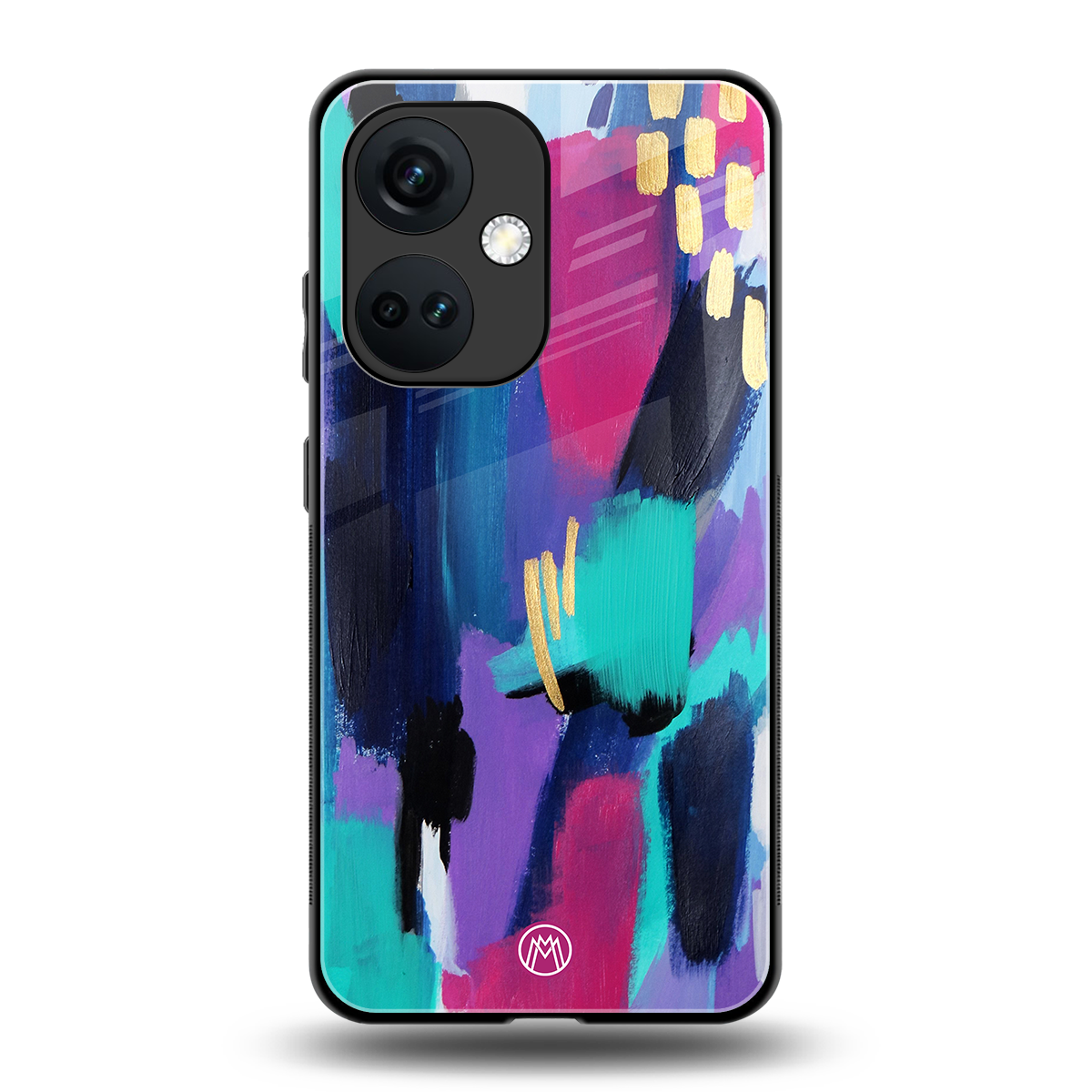 glitz back phone cover | glass case for oneplus nord ce 3