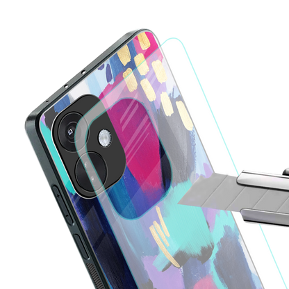 glitz back phone cover | glass case for oneplus nord ce 3