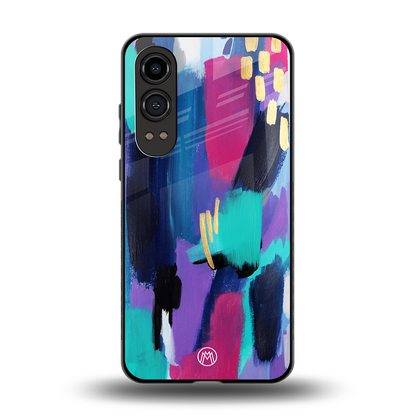 glitz back phone cover | glass case for oneplus nord ce 4 lite