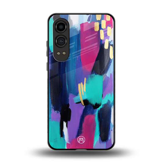 glitz back phone cover | glass case for oneplus nord ce 4 lite