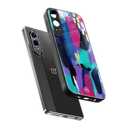 glitz back phone cover | glass case for oneplus nord ce 4 lite