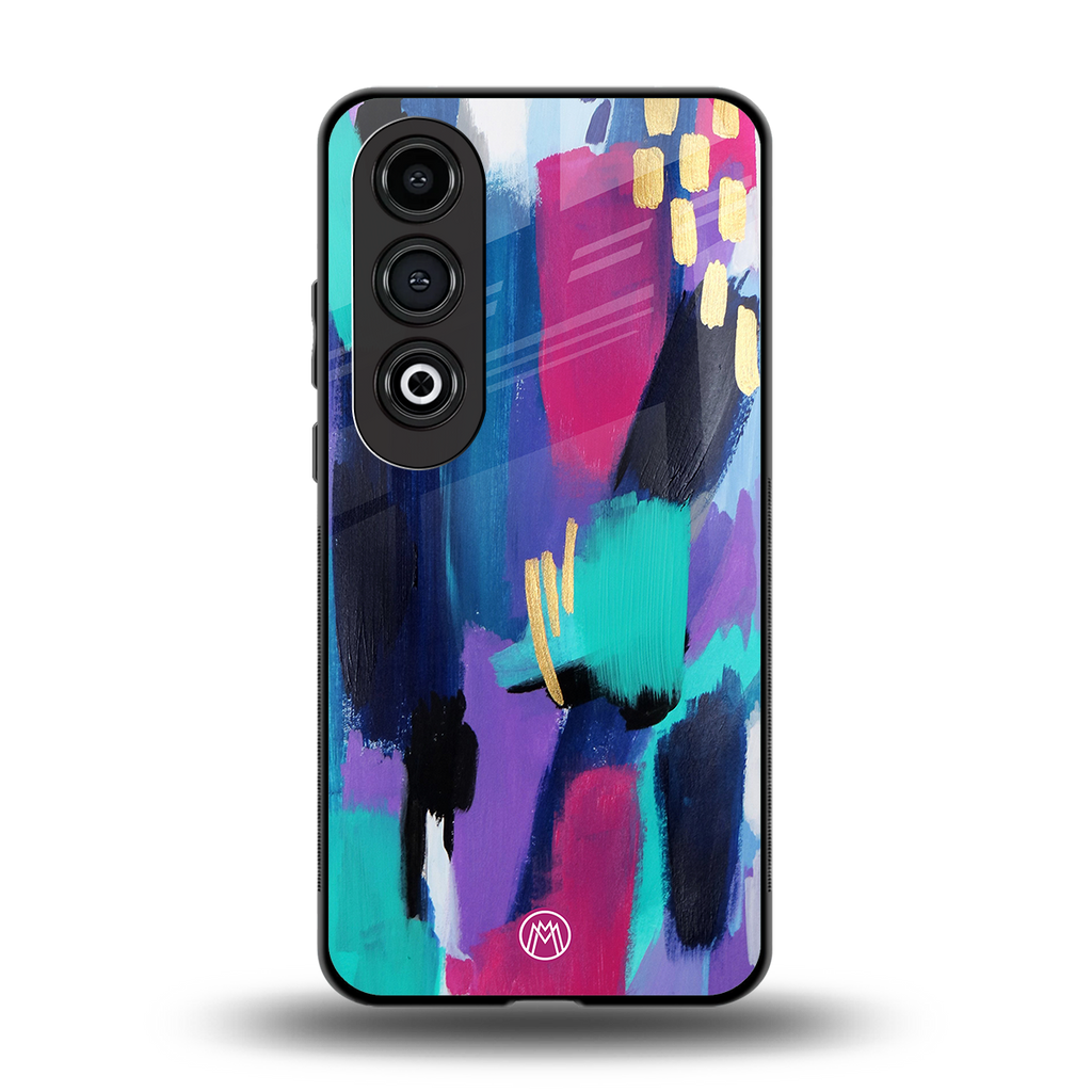 glitz back phone cover | glass case for oneplus nord ce 4