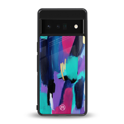 glitz back phone cover | glass case for google pixel 6 pro
