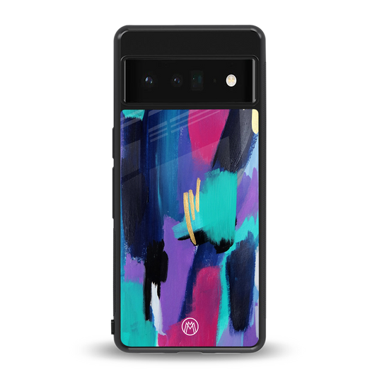 glitz back phone cover | glass case for google pixel 6 pro