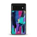glitz back phone cover | glass case for Google Pixel 6A