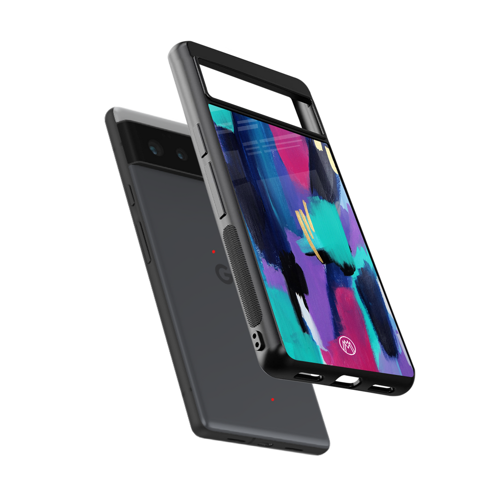 glitz back phone cover | glass case for google pixel 6