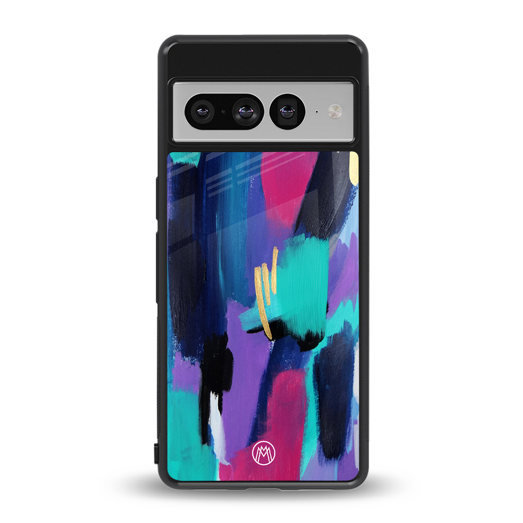 glitz back phone cover | glass case for google pixel 7 pro