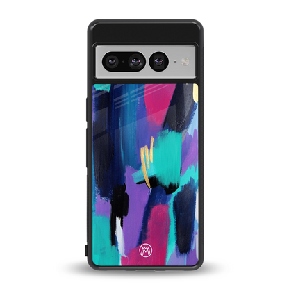 glitz back phone cover | glass case for google pixel 7 pro