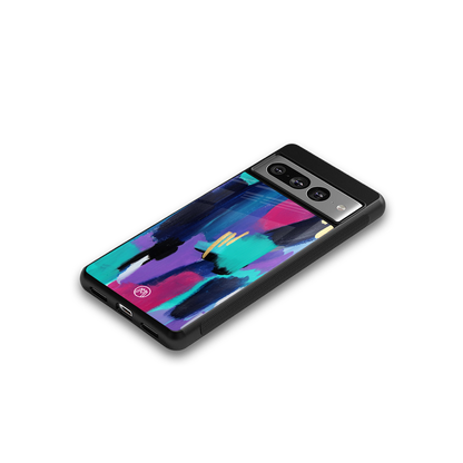 glitz back phone cover | glass case for google pixel 7 pro