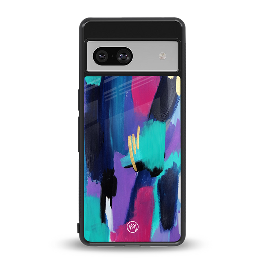 glitz back phone cover | glass case for Google Pixel 7A