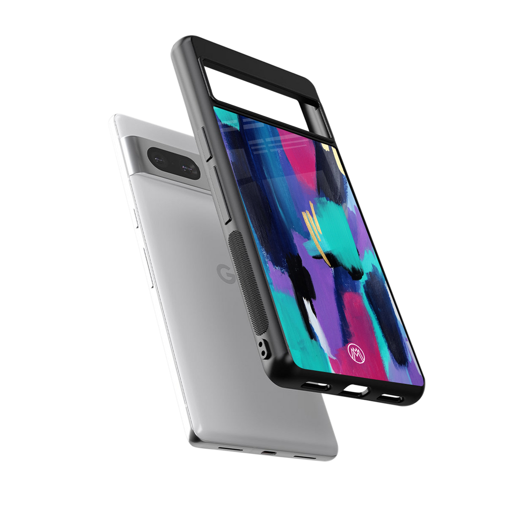 glitz back phone cover | glass case for Google Pixel 7