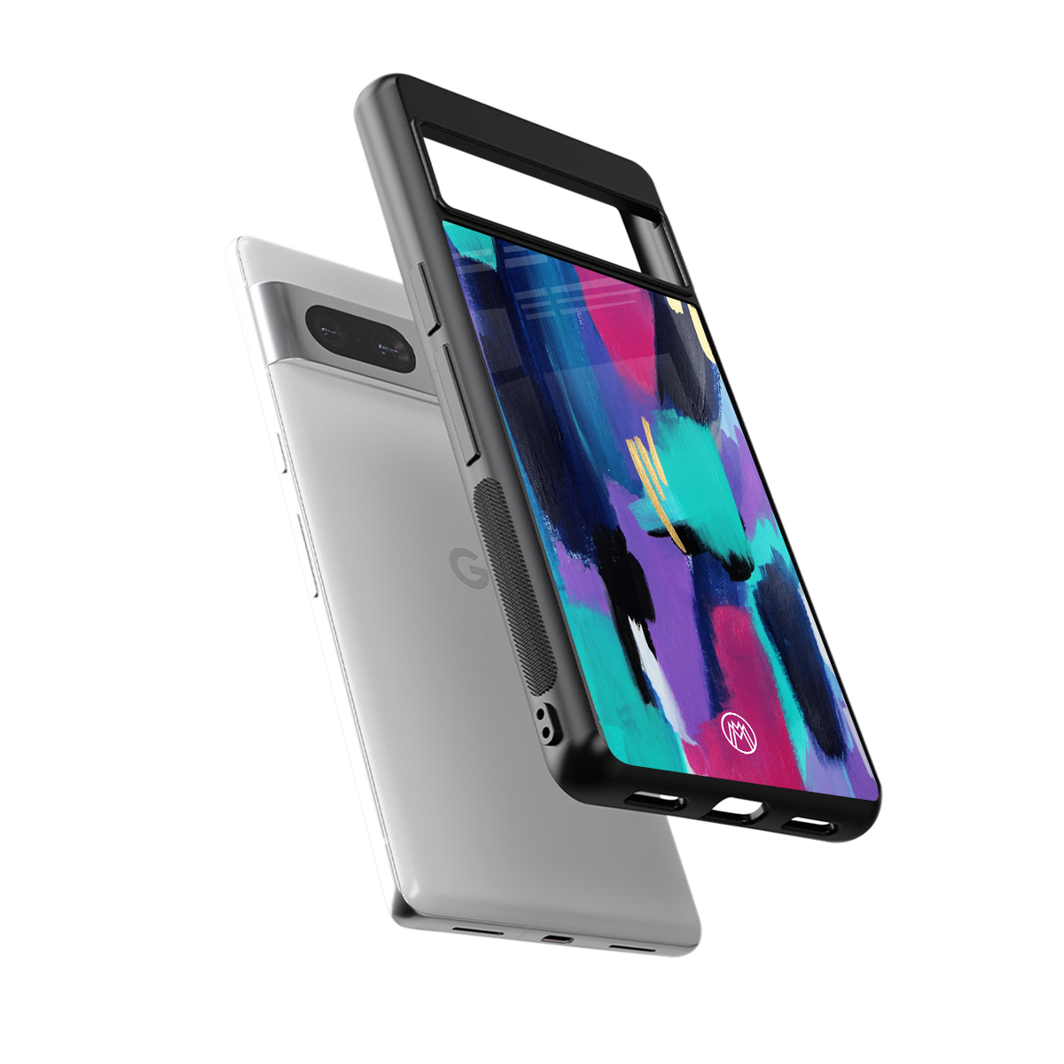 glitz back phone cover | glass case for Google Pixel 7A