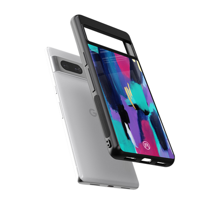 glitz back phone cover | glass case for Google Pixel 7A