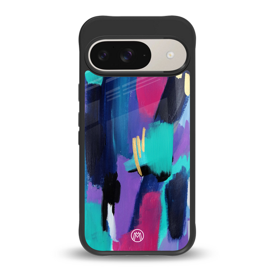 glitz back phone cover | glass case for google pixel 9