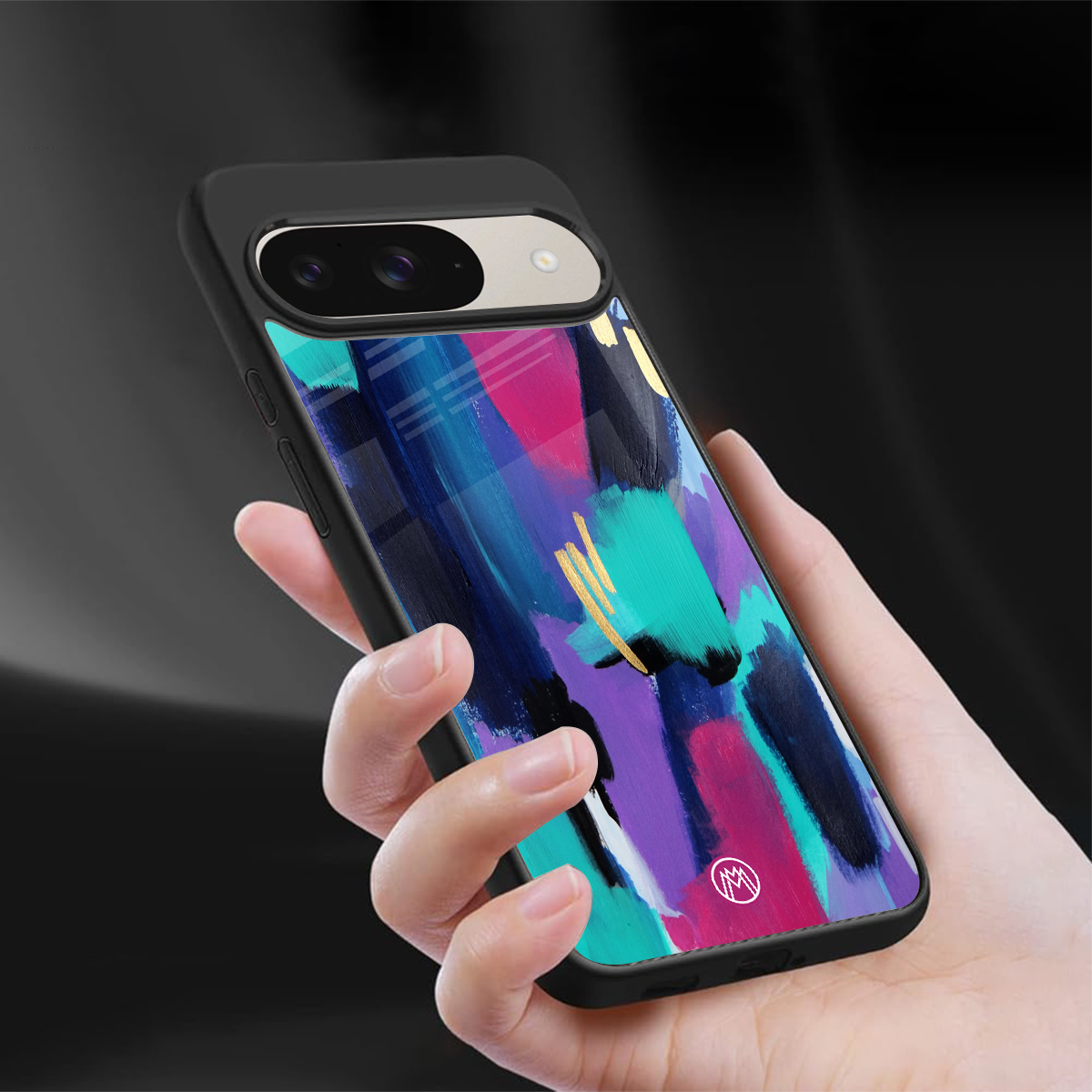 glitz back phone cover | glass case for google pixel 9