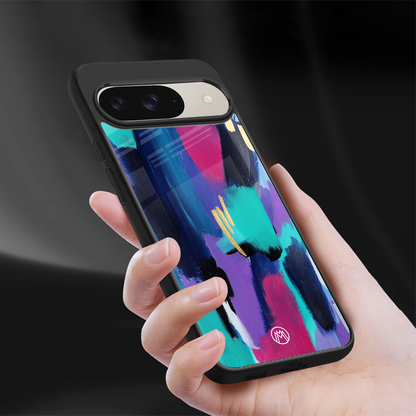 glitz back phone cover | glass case for google pixel 9