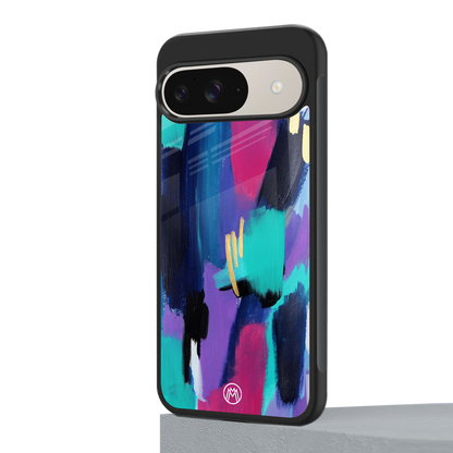 glitz back phone cover | glass case for google pixel 9