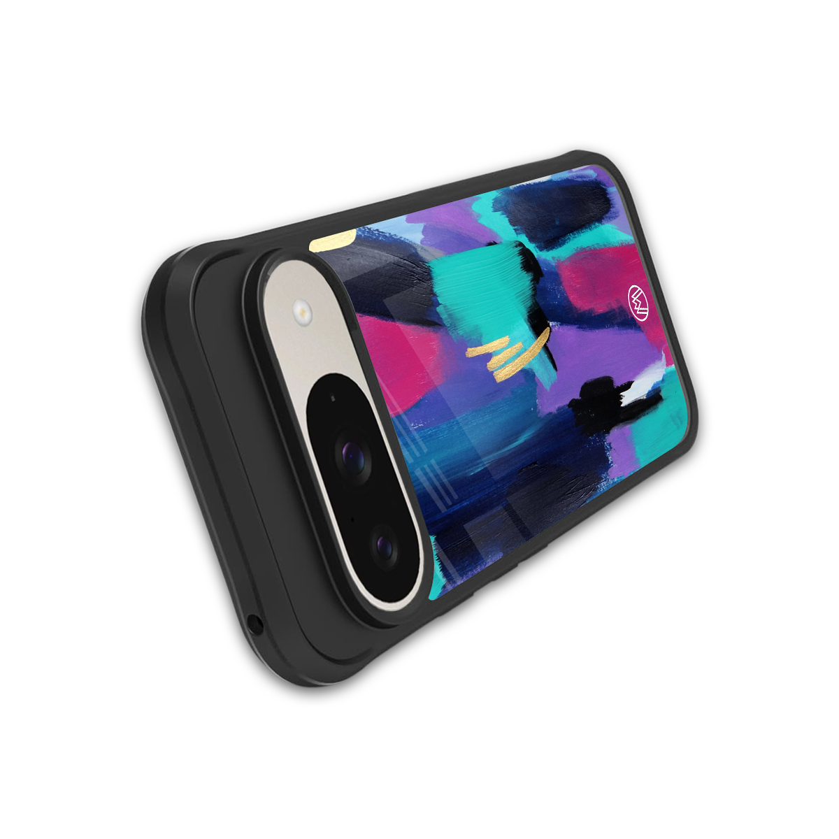 glitz back phone cover | glass case for google pixel 9