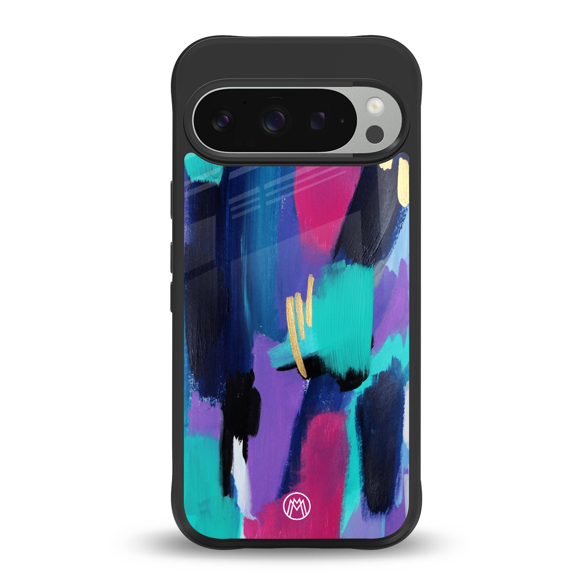 glitz back phone cover | glass case for google pixel 9 pro