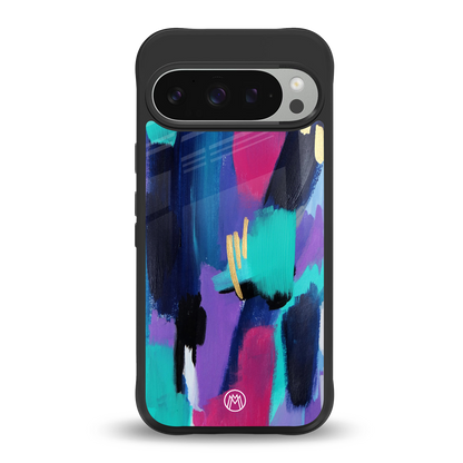 glitz back phone cover | glass case for google pixel 9 pro