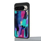 glitz back phone cover | glass case for google pixel 9 pro