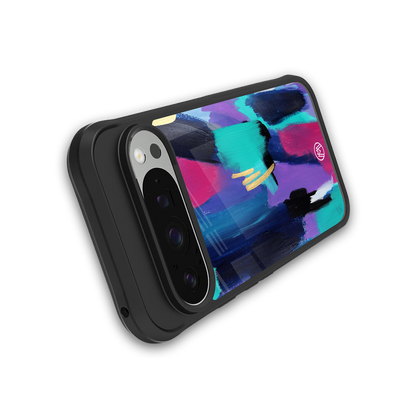 glitz back phone cover | glass case for google pixel 9 pro