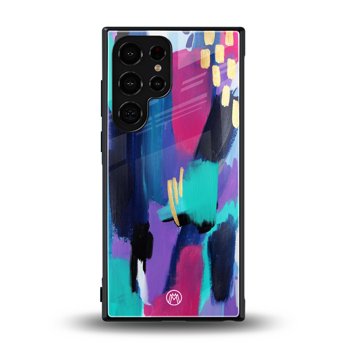 glitz back phone cover | glass case for samsung galaxy s23 ultra