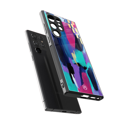 glitz back phone cover | glass case for samsung galaxy s23 ultra