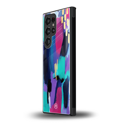 glitz back phone cover | glass case for samsung galaxy s23 ultra