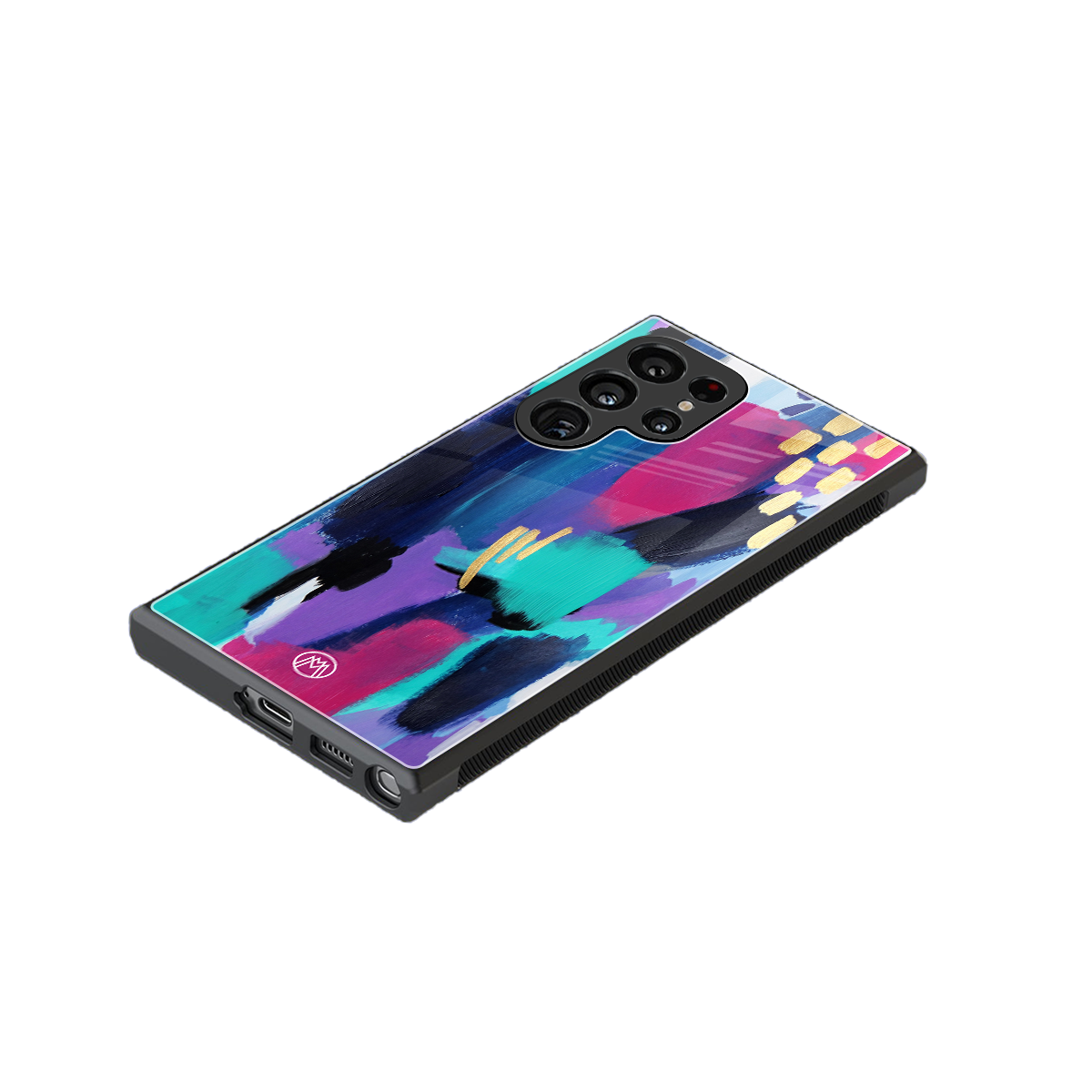 glitz back phone cover | glass case for samsung galaxy s23 ultra