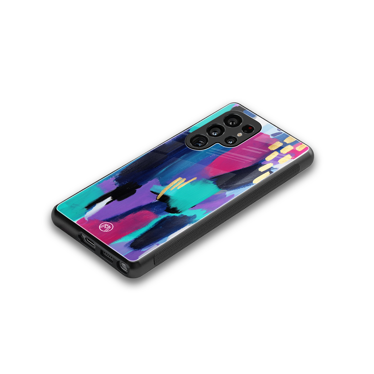 glitz back phone cover | glass case for samsung galaxy s25 ultra