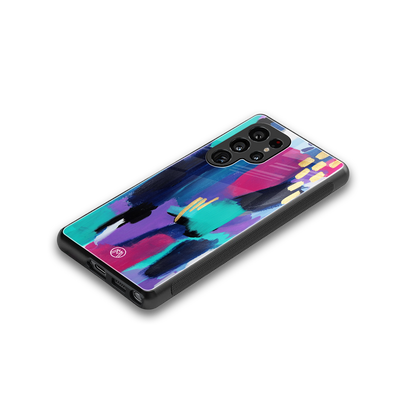 glitz back phone cover | glass case for samsung galaxy s25 ultra