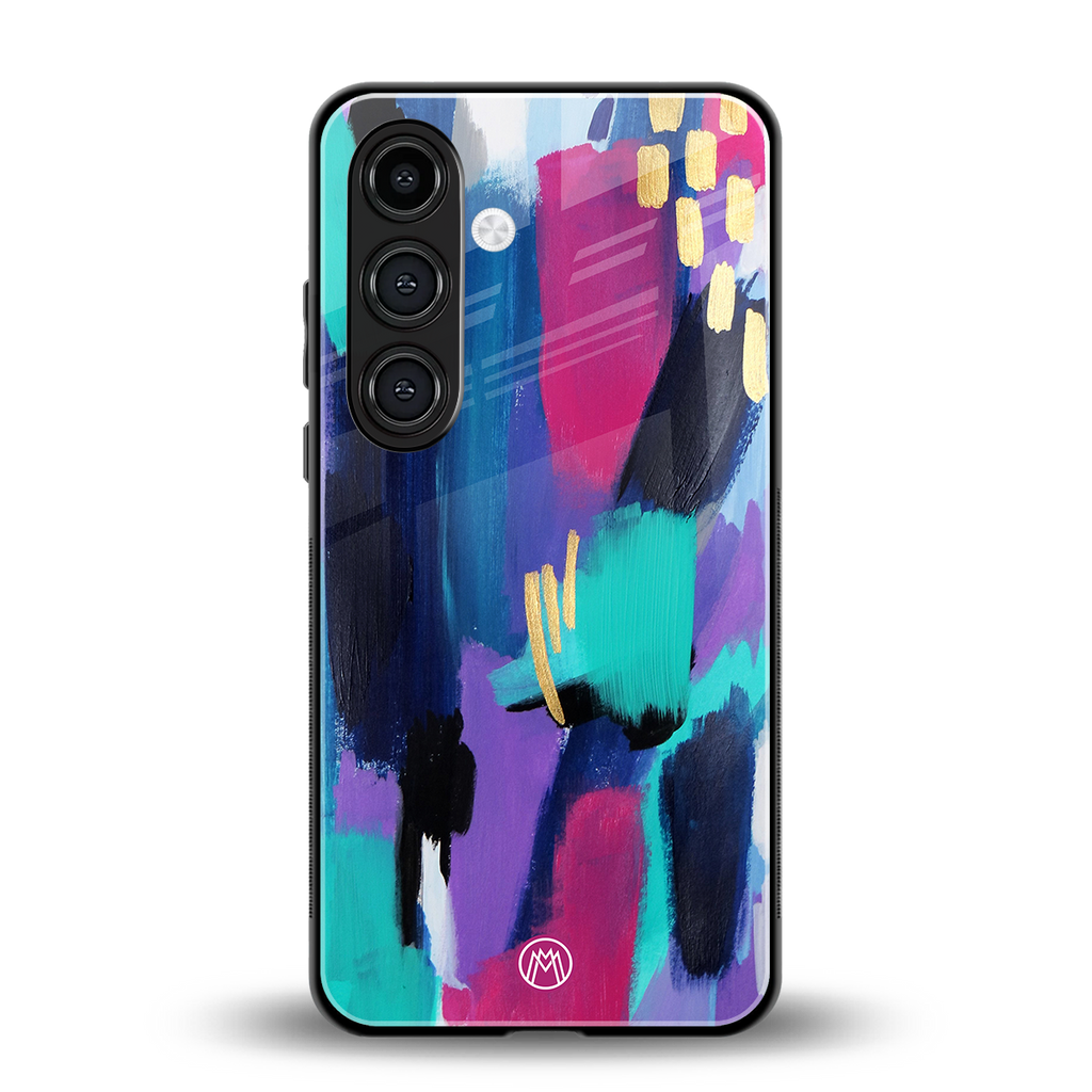 glitz back phone cover | glass case for samsung galaxy s24